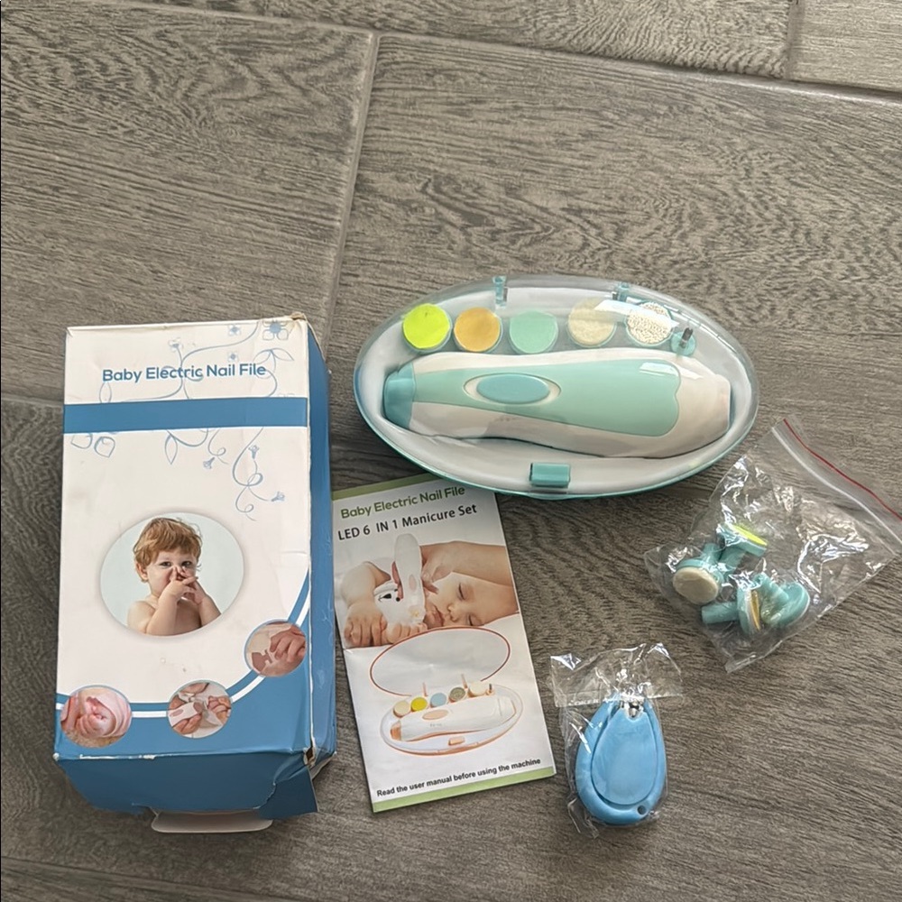 Baby Electric Nail File Set - Blue